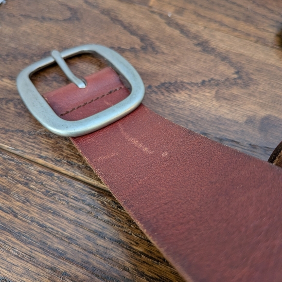 Fossil Women's Leather Boho Patch Belt Size Large - Picture 6 of 7